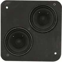 Dual 3-1/2" Dash Speaker Assembly 5" x 7" Size - 80 Watt