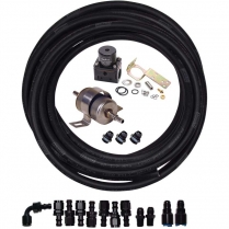Carbureted Fuel Line Kit with Regulator & 2 45 Fittings