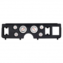 1979-86 Mustang Velocity White 01 6 Gauge Kit - Black