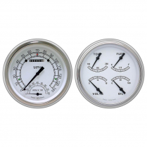 1951-52 Chevy Classic White Series Speed Tach & Quad