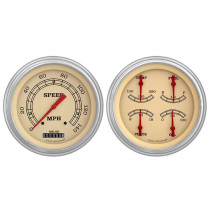 1951-52 Chevy Tan Vintage Series Speedo & Quad - Ford