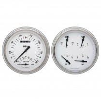 1951-52 Chevy White Hot 4-5/8" Speed Tach & Quad Kit