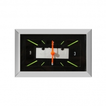 1957 Chevy Passenger Car Black/Silver Authentic Series Clock