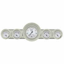 1959-60 Chevy Car White Hot 4-5/8" Speed Tach & 4 2-1/8"