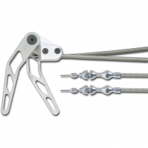 Hood & Trunk Release Cable Kit - Braided Stainless