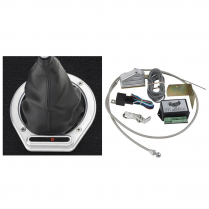 Horizontal Round LED GM 200R Shifter Boot Ind Kit - Satin