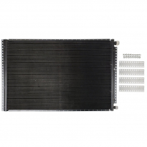 A/C Horizontal Condenser - 16" Tall x 26" Wide - Black