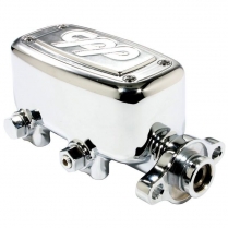 Chrome 1" Master Cylinder w/Built-In Prop Valve, Prts 1 side