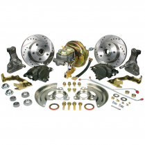 1964-66 GM A-Body Front Brake Kit w/Drop Spindle & Booster