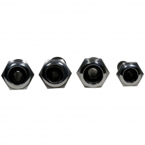 Clean Rings Push Thru Red Barrier 4 Way Bulkhead - Polish