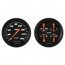 1947-53 Chevy P/U Velocity Black 4-5/8" Speedo/Quad Kit