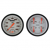 1947-53 Chevy P/U Velocity White 4-5/8" Ult Speedo/Quad