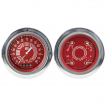 1954-55 Chevy P/U V8 Red Steelie 4-5/8" Speedo/Quad