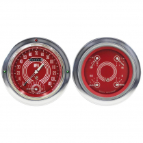 1954-55 Chevy P/U V8 Red Steelie 4-5/8" Ult Speedo/Quad