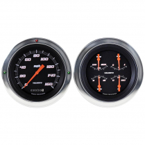 1954-55 Chevy P/U Velocity Black 4-5/8" Speedo/Quad Kit