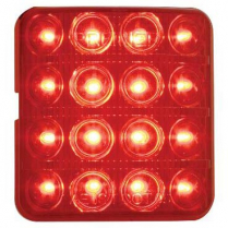 1951-52 Chevy Passenger Car Red Tail Light Lens