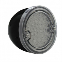 1960-66 Chevy Truck Tail Light, Black Housing-Clear Lens