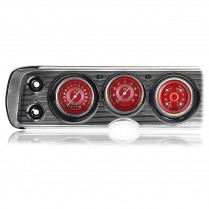 1964-65 Chevelle V8 Red Steelie Series 3 Gauge Kit