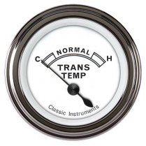 Classic White 2-1/8" 140-280 F Trans Temp Gauge - SLF