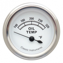 Classic White 2-5/8" Oil Temperature - SLC