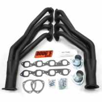 1955-57 Chevy Car 396-502 BB Long Tube Black Headers - 2"