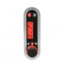 Vintage Air Gen 4 Vertical VHX Climate Control - Satin/Red