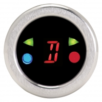 Round 1-1/2" Satin Digital Gear Shift Indicator - Red