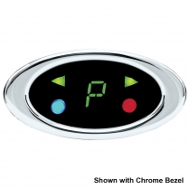 Elliptical Satin Digital Gear Shift Indicator - Green Lens