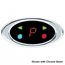 Elliptical Satin Digital Gear Shift Indicator - Red Lens