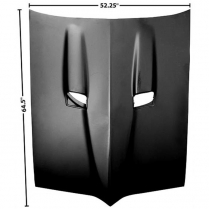 1967-69 Firebird 400 Series Steel Hood