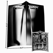 1967-69 Firebird 69 Trans Am Style Steel Hood