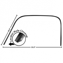 1947-54 Chevy & GMC Pickup Left Hand Steel Door Frame Trim