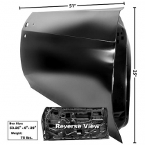 1970-72 Chevelle Right Hand Steel Door Shell