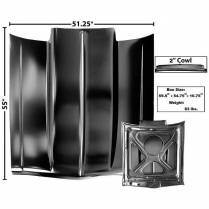 1973-74 Chevy Nova 2" Cowl Induction Hood