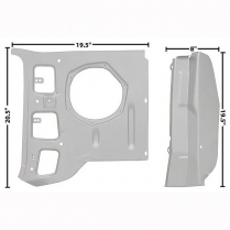 1969-70 Ford Mustang LH Outer Pillar Kick Panel