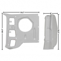 1969-70 Ford Mustang RH Inner Pillar Kick Panel