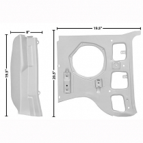 1969-70 Ford Mustang LH Inner Pillar Kick Panel
