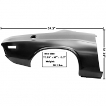 1970-74 Challenger Right Quarter Panel