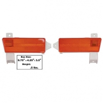 1970 Chevelle & Malibu Amber Lower Fender Marker Lamps