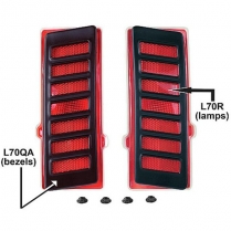 1970-72 Chevelle & Malibu Red Quarter Panel Marker Lamps
