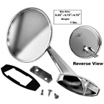 1965-66 Impala & Full Size Car Chrome LH Outside Mirror