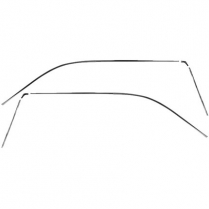 1967-69 Camaro & Firebird Drip Rail Moldings - 6 Piece Set