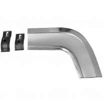 1964 Impala & Full Size RH Quarter Molding Extension w/Clips