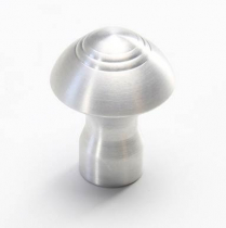 Deco Style Dash Knob with 3/16" Hole - Brushed