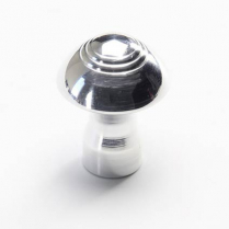 Deco Style Dash Knob with 3/16" Hole - Polished