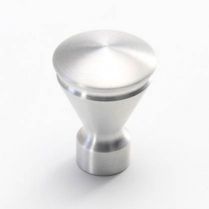 Deco Style Dash Knob with 3/16" Hole - Brushed