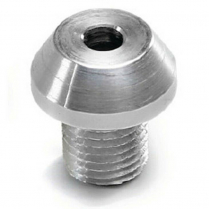 Hitech Style Dash Bezel with 7/16-28 Male Thread - Polished