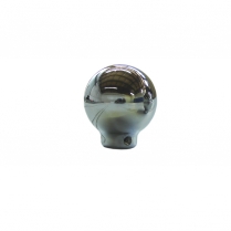 Clayton Machine Smooth Round Dash Knob - Chrome