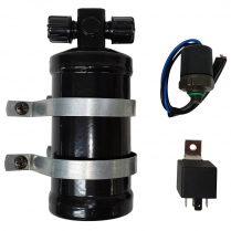 A/C Receiver Dryer with Trinary Switch - Black