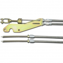 Trans Mounted Emergency Brake Cable - Braided SS